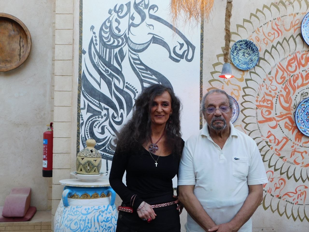 Nicole Coppey avec Lamine Ch�rif