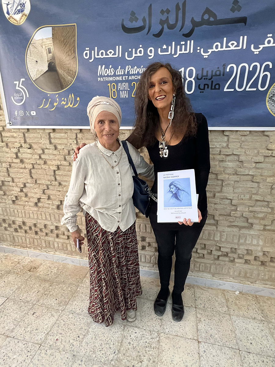 Nicole Coppey avec la po�tesse Saida Nasri