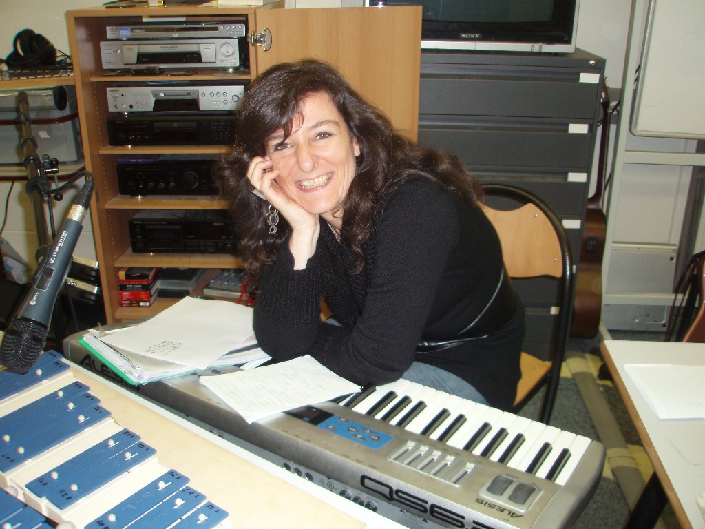 Nicole Coppey en studio